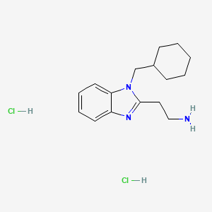 2-[1-(cyclohexylmethyl)-1H-1,3-benzodiazol-2-yl]ethan-1-amine dihydrochloride