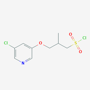 3-((5-Chloropyridin-3-yl)oxy)-2-methylpropane-1-sulfonyl chloride