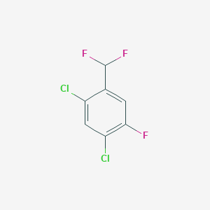 molecular formula C7H3Cl2F3 B1530086 2,4-Dichloro-5-fluorobenzodifluoride CAS No. 1804886-06-3