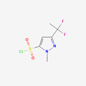 3-(1,1-difluoroethyl)-1-methyl-1H-pyrazole-5-sulfonyl chloride