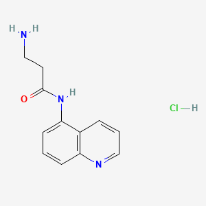 3-amino-N-(quinolin-5-yl)propanamide hydrochloride