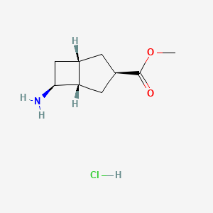 rac-methyl (1R,3S,5R,6R)-6-aminobicyclo[3.2.0]heptane-3-carboxylate hydrochloride