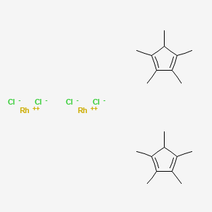 Bis(lambda2-rhodium(2+) ion) bis(1,2,3,4,5-pentamethylcyclopenta-1,3-diene) tetrachloride