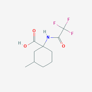 3-Methyl-1-(2,2,2-trifluoroacetamido)cyclohexane-1-carboxylic acid