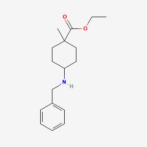 molecular formula C17H25NO2 B1530095 Ethyl 4-(benzylamino)-1-methylcyclohexanecarboxylate CAS No. 1951439-92-1