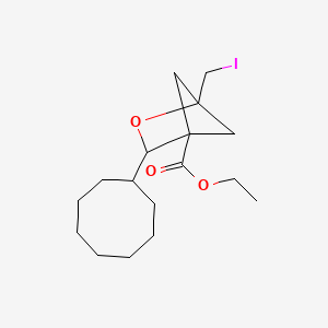 molecular formula C17H27IO3 B15300965 Ethyl 3-cyclooctyl-1-(iodomethyl)-2-oxabicyclo[2.1.1]hexane-4-carboxylate 