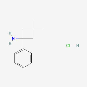 3,3-Dimethyl-1-phenylcyclobutan-1-amine hydrochloride