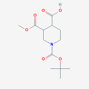 1-[(tert-butoxy)carbonyl]-3-(methoxycarbonyl)piperidine-4-carboxylic acid, Mixture of diastereomers