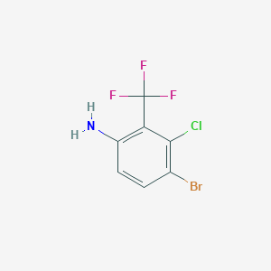 B1530101 4-Bromo-3-chloro-2-(trifluoromethyl)aniline CAS No. 1805577-18-7