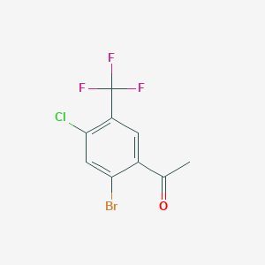 B1530103 2'-Bromo-4'-chloro-5'-(trifluoromethyl)acetophenone CAS No. 1805584-92-2