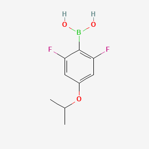 molecular formula C9H11BF2O3 B1530104 2,6-二氟-4-异丙氧基苯硼酸 CAS No. 2096337-66-3