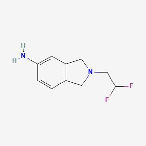 molecular formula C10H12F2N2 B1530108 2-(2,2-二氟乙基)-2,3-二氢-1H-异吲哚-5-胺 CAS No. 1484193-33-0