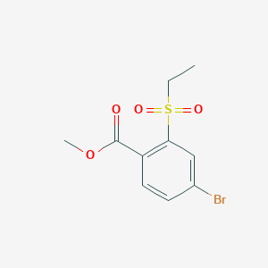 molecular formula C10H11BrO4S B1530114 4-Bromo-2-ethanesulfonylbenzoic acid methyl ester CAS No. 1879052-59-1