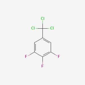 molecular formula C7H2Cl3F3 B1530115 3,4,5-Trifluoro-1-(trichloromethyl)benzene CAS No. 1936179-69-9