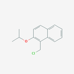 molecular formula C14H15ClO B1530121 1-(Chloromethyl)-2-(propan-2-yloxy)naphthalene CAS No. 51958-28-2