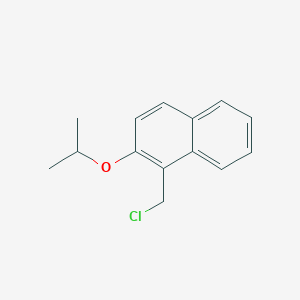 molecular formula C14H15ClO B1530121 1-(氯甲基)-2-(丙-2-氧基)萘 CAS No. 51958-28-2