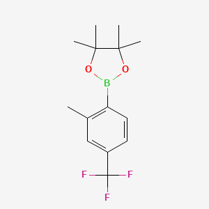 molecular formula C14H18BF3O2 B1530122 2-Methyl-4-(trifluoromethyl)phenylboronic acid pinacol ester CAS No. 1689509-92-9