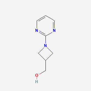 molecular formula C8H11N3O B1530130 (1-(Pyrimidin-2-yl)azetidin-3-yl)methanol CAS No. 1420843-68-0