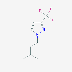 molecular formula C9H13F3N2 B1530131 1-(3-Methylbutyl)-3-(trifluoromethyl)pyrazole CAS No. 1426958-46-4