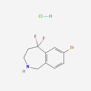 7-bromo-5,5-difluoro-2,3,4,5-tetrahydro-1H-2-benzazepine hydrochloride