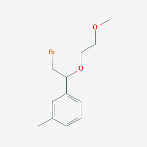 1-(2-Bromo-1-(2-methoxyethoxy)ethyl)-3-methylbenzene