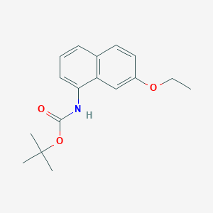 molecular formula C17H21NO3 B1530152 叔丁基 7-乙氧基萘-1-基氨基甲酸酯 CAS No. 624729-63-1