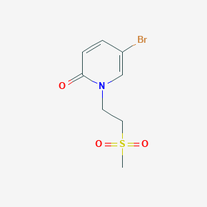 molecular formula C8H10BrNO3S B1530156 5-Bromo-1-[2-(methylsulfonyl)ethyl]pyridin-2(1H)-one CAS No. 1083168-88-0