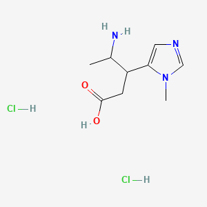 4-amino-3-(1-methyl-1H-imidazol-5-yl)pentanoic acid dihydrochloride