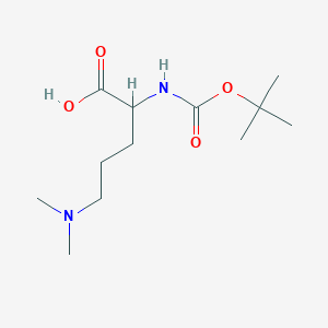 5-(Dimethylamino)-2-[(2-methylpropan-2-yl)oxycarbonylamino]pentanoic acid