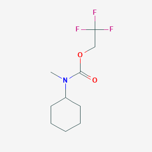 molecular formula C10H16F3NO2 B1530176 2,2,2-trifluoroethyl N-cyclohexyl-N-methylcarbamate CAS No. 1479411-26-1