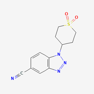 1-(1,1-Dioxidotetrahydro-2H-thiopyran-4-yl)-1H-benzo[d][1,2,3]triazole-5-carbonitrile