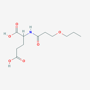 2-(3-Propoxypropanamido)pentanedioic acid