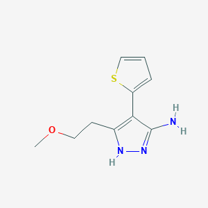 3-(2-Methoxyethyl)-4-(thiophen-2-yl)-1h-pyrazol-5-amine