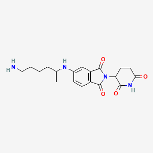 5-[(5-Amino-1-methyl-pentyl)amino]-2-(2,6-dioxo-3-piperidyl)isoindoline-1,3-dione