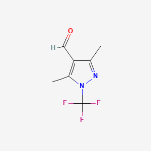 3,5-dimethyl-1-(trifluoromethyl)-1H-pyrazole-4-carbaldehyde