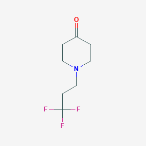 molecular formula C8H12F3NO B1530183 1-(3,3,3-三氟丙基)哌啶-4-酮 CAS No. 1342825-61-9