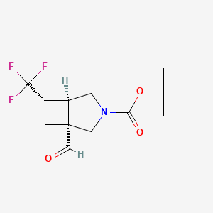 rac-tert-butyl (1R,5R,6S)-1-formyl-6-(trifluoromethyl)-3-azabicyclo[3.2.0]heptane-3-carboxylate