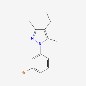 molecular formula C13H15BrN2 B1530190 1-(3-bromophenyl)-4-ethyl-3,5-dimethyl-1H-pyrazole CAS No. 1292926-60-3