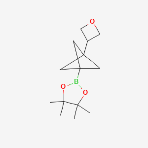 4,4,5,5-Tetramethyl-2-[3-(oxetan-3-yl)bicyclo[1.1.1]pentan-1-yl]-1,3,2-dioxaborolane