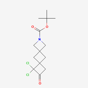 Tert-butyl 7,7-dichloro-8-oxo-2-azadispiro[3.1.3^{6}.1^{4}]decane-2-carboxylate