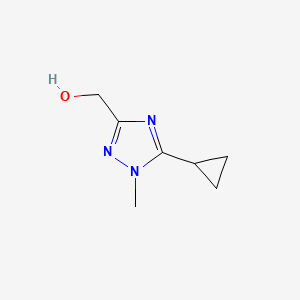 (5-cyclopropyl-1-methyl-1H-1,2,4-triazol-3-yl)methanol