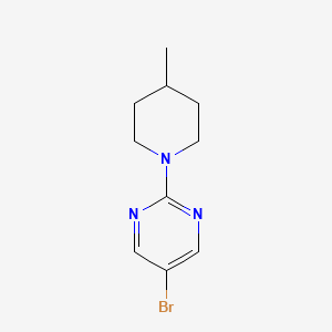 molecular formula C10H14BrN3 B1530199 5-Bromo-2-(4-methylpiperidin-1-yl)pyrimidine CAS No. 1289089-91-3