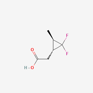 2-(trans-2,2-Difluoro-3-methylcyclopropyl)acetic acid