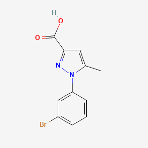 molecular formula C11H9BrN2O2 B1530202 1-(3-Bromophenyl)-5-methyl-1h-pyrazole-3-carboxylic acid CAS No. 784142-84-3