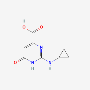 2-(Cyclopropylamino)-1,6-dihydro-6-oxo-4-pyrimidinecarboxylic acid