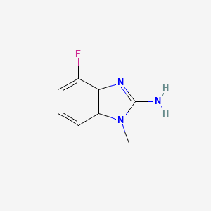 molecular formula C8H8FN3 B1530205 2-Amino-4-fluoro-1-methylbenzimidazole CAS No. 1183473-03-1