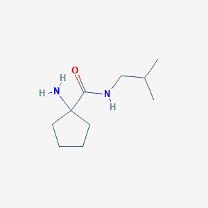 molecular formula C10H20N2O B1530209 1-amino-N-(2-methylpropyl)cyclopentane-1-carboxamide CAS No. 1178492-96-0