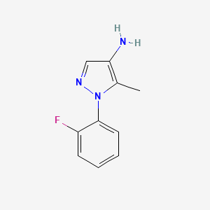molecular formula C10H10FN3 B1530210 1-(2-fluorophenyl)-5-methyl-1H-pyrazol-4-amine CAS No. 1245007-29-7