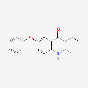 molecular formula C18H17NO2 B1530214 3-Ethyl-2-methyl-6-phenoxy-1,4-dihydroquinolin-4-one CAS No. 1178442-52-8