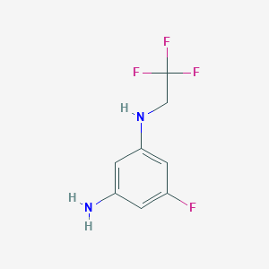 molecular formula C8H8F4N2 B1530215 5-氟-N1-(2,2,2-三氟乙基)苯-1,3-二胺 CAS No. 1184135-28-1